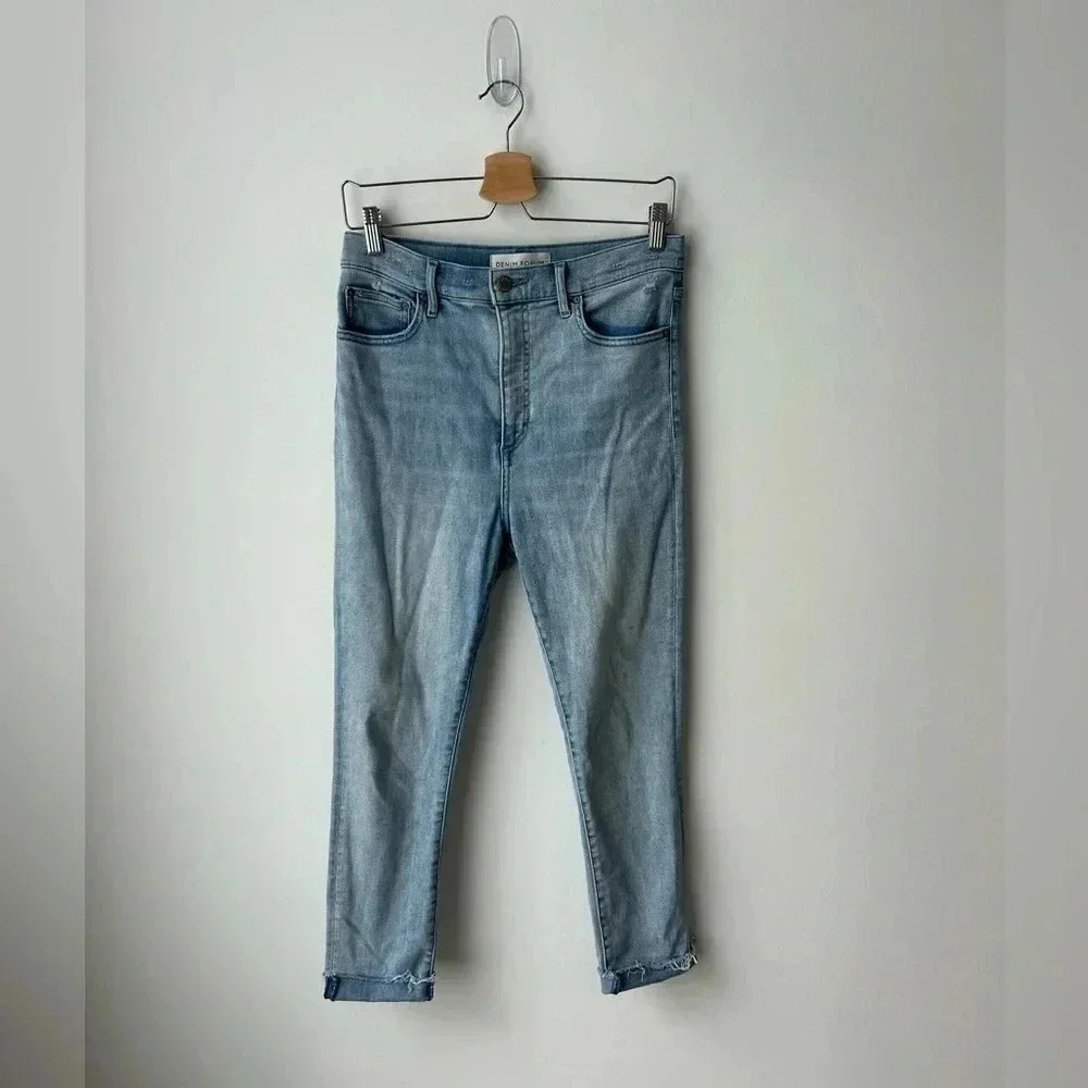 Aritzia Denim Forum Lola High Rise Skinny Jeans Light Wash Size 29